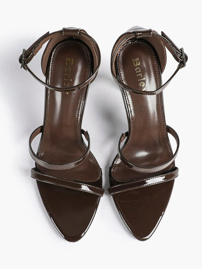 Women's High Stilettos Heels Open Toe Pointed Sandals Ankle Strap Pumps Dress Shoes Party Work Heeled Sandals YISHIFAN