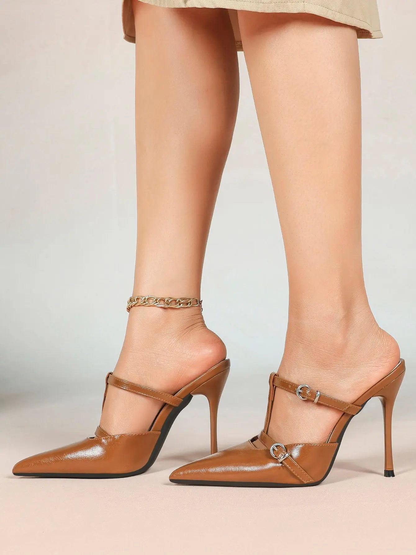 Women's Slingback High Heels Pointed Toe Stilettos Dress Party Pump Shoes YISHIFAN