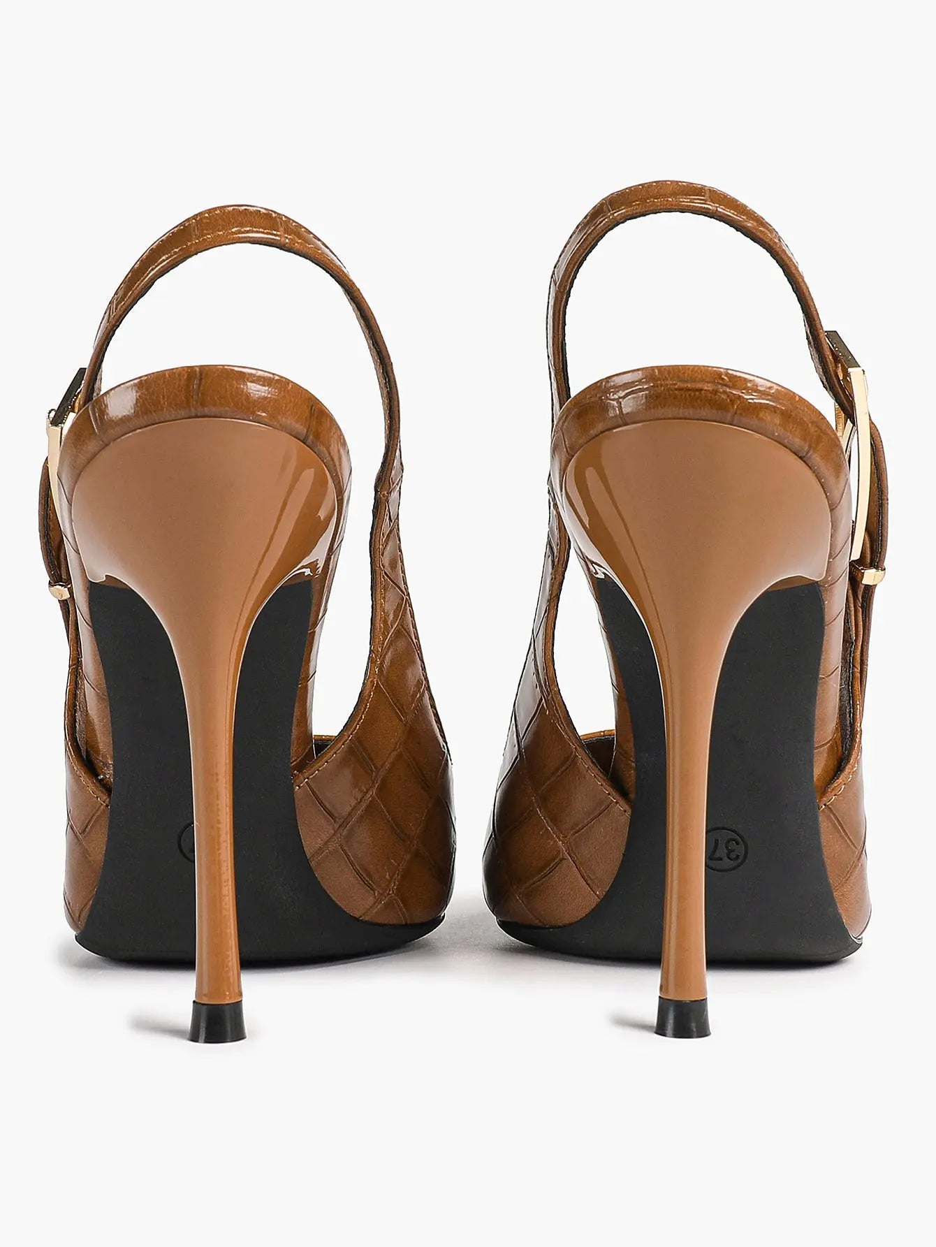 Women's Green Stone High-Heel Sandals Pointed Toe Slingback Stiletto Heels Wedding Party Evening Dress Shoes YISHIFAN