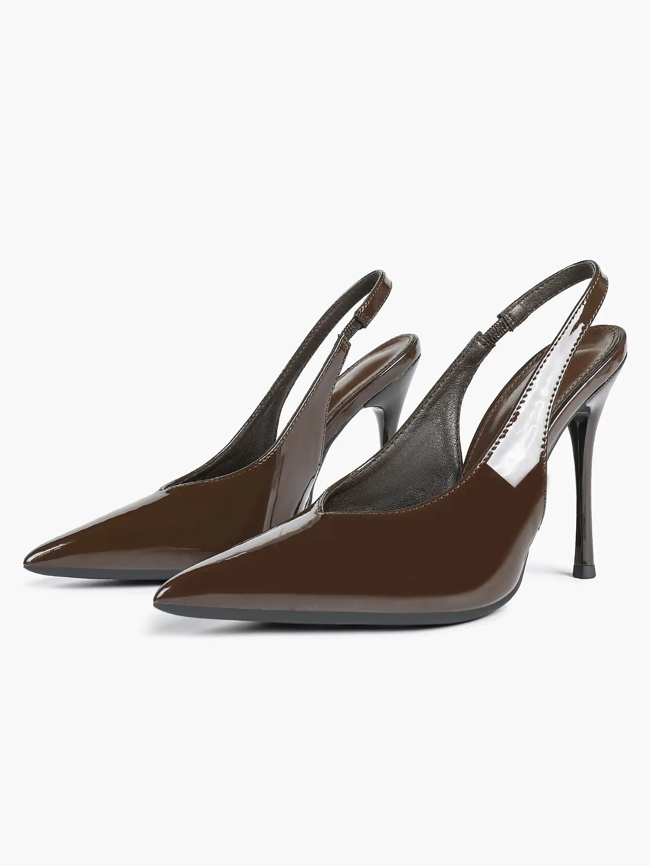 Women's Slingback Pumps Closed Pointed Toe Stiletto Heels Wedding Party Dress Shoes YISHIFAN