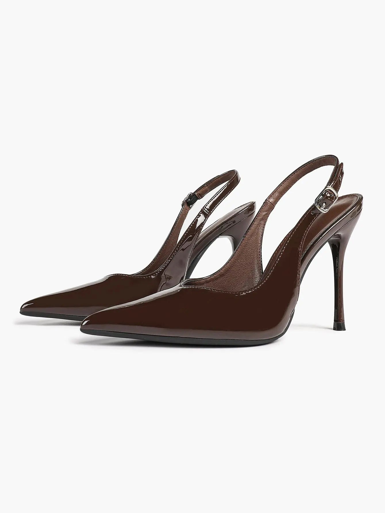 Women Closed Toe Slingback Heels Strappy Pointed Toe Stiletto Heels for Women Wedding Party Office Dress Shoes YISHIFAN