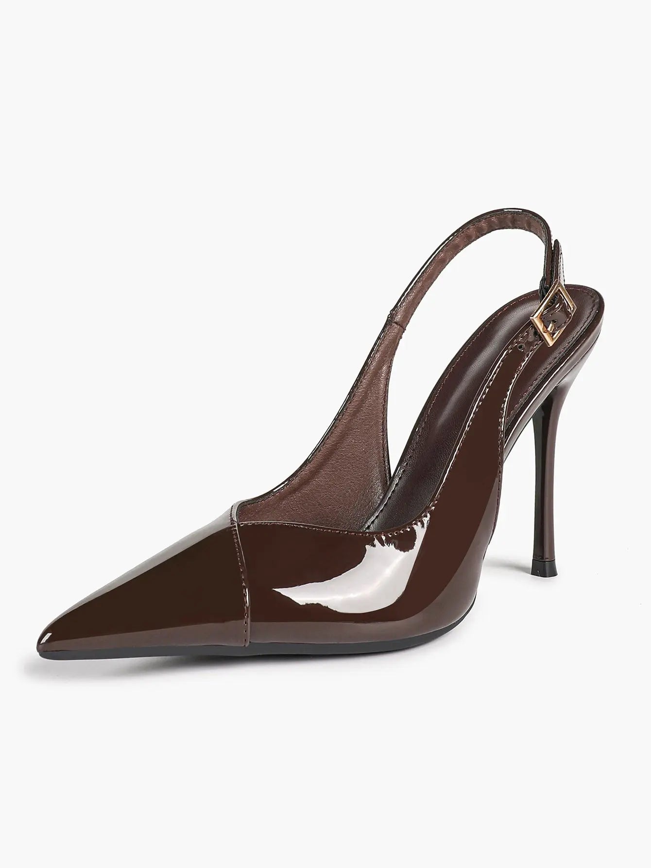 Vintage Luxe Reimagined: Deep Green Pointed Slingbacks with Croc Texture & All-Day Soft Insole YISHIFAN