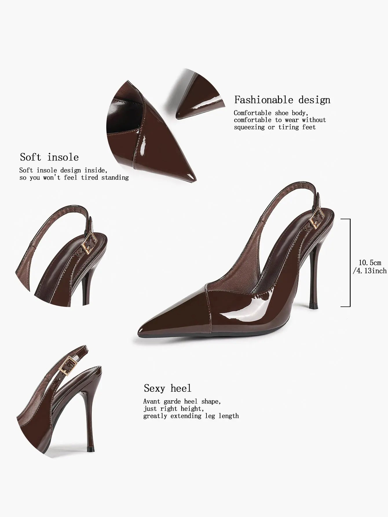 Vintage Luxe Reimagined: Deep Green Pointed Slingbacks with Croc Texture & All-Day Soft Insole YISHIFAN