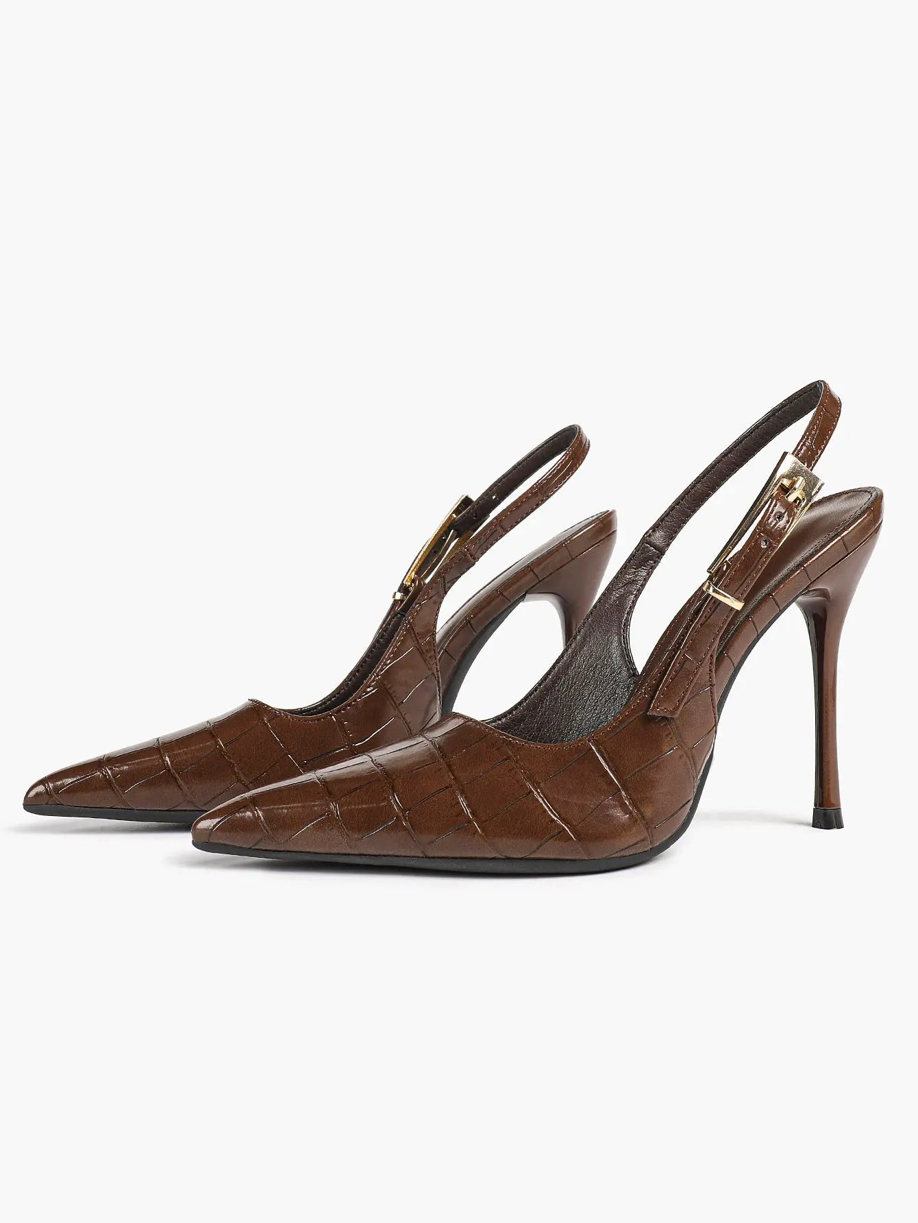 Women's Green Stone High-Heel Sandals Pointed Toe Slingback Stiletto Heels Wedding Party Evening Dress Shoes YISHIFAN
