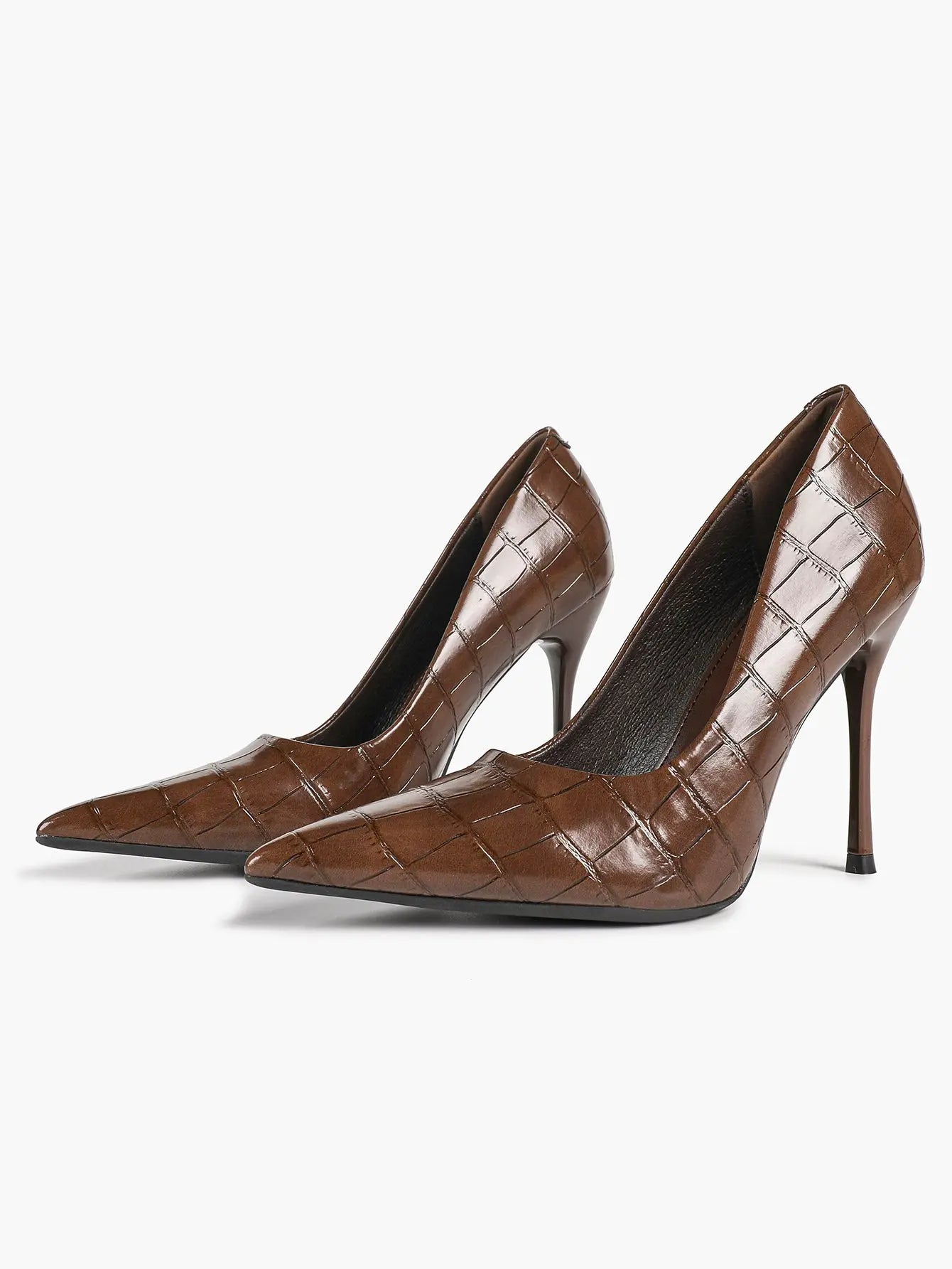 Women's Stiletto Heels Closed Sharp Pointed Toe Classic Wedding Party Dress Pump Shoes YISHIFAN