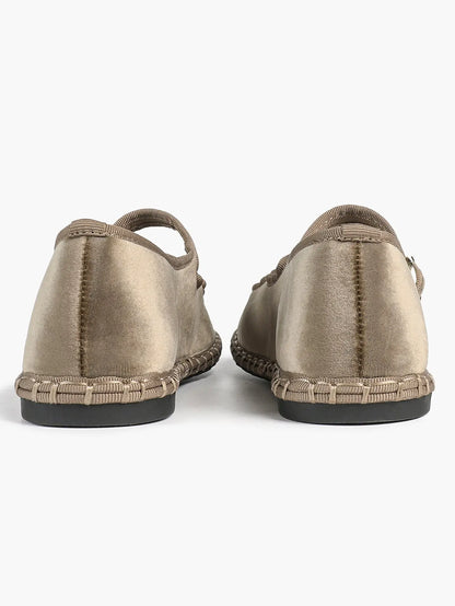 Women's Pink Suede Ballet Flats with Double Gold Buckle Cloud Comfort Insole for Casual Chic Everyday Shoes YISHIFAN