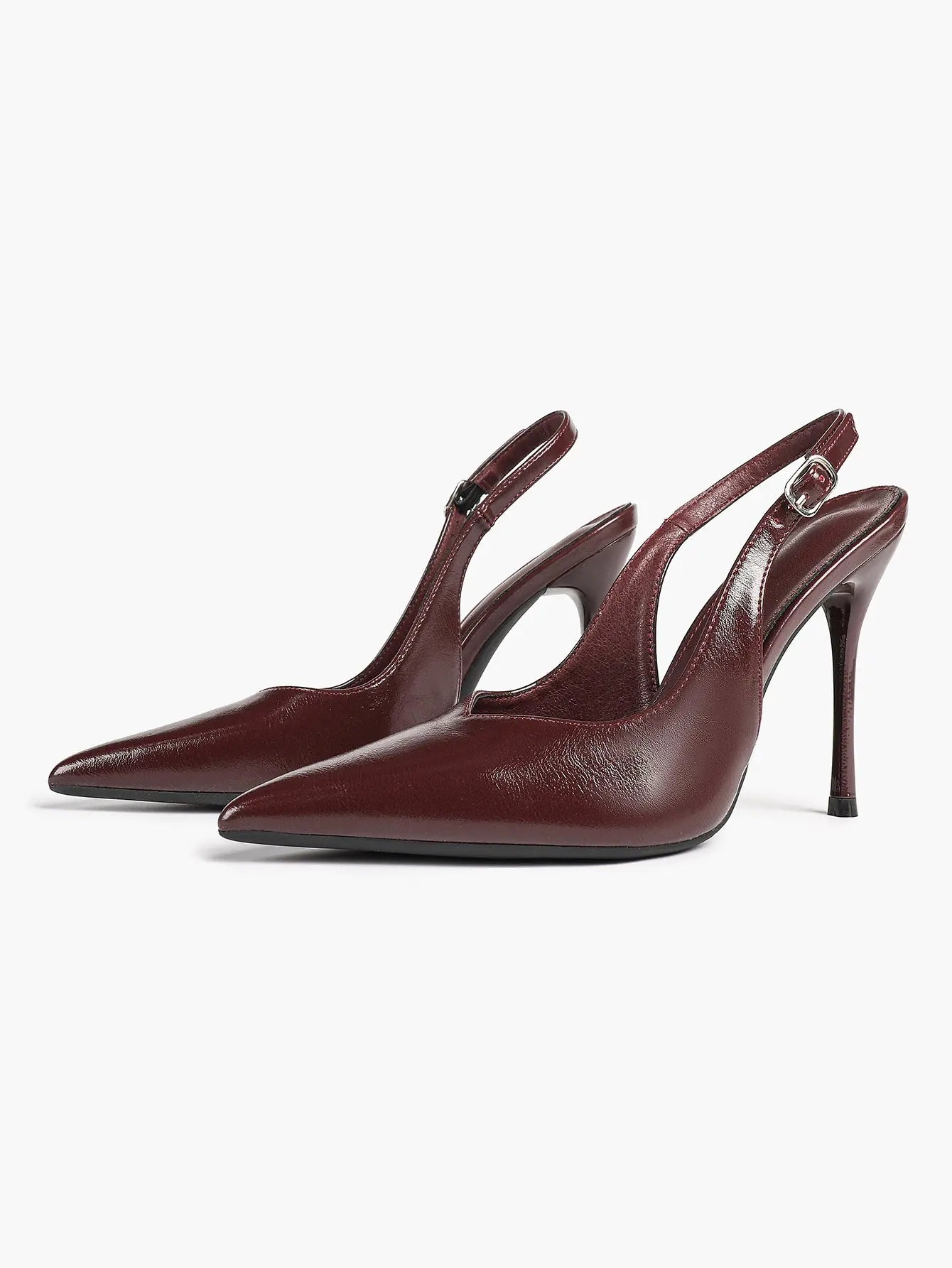 Women Closed Toe Slingback Heels Strappy Pointed Toe Stiletto Heels for Women Wedding Party Office Dress Shoes YISHIFAN