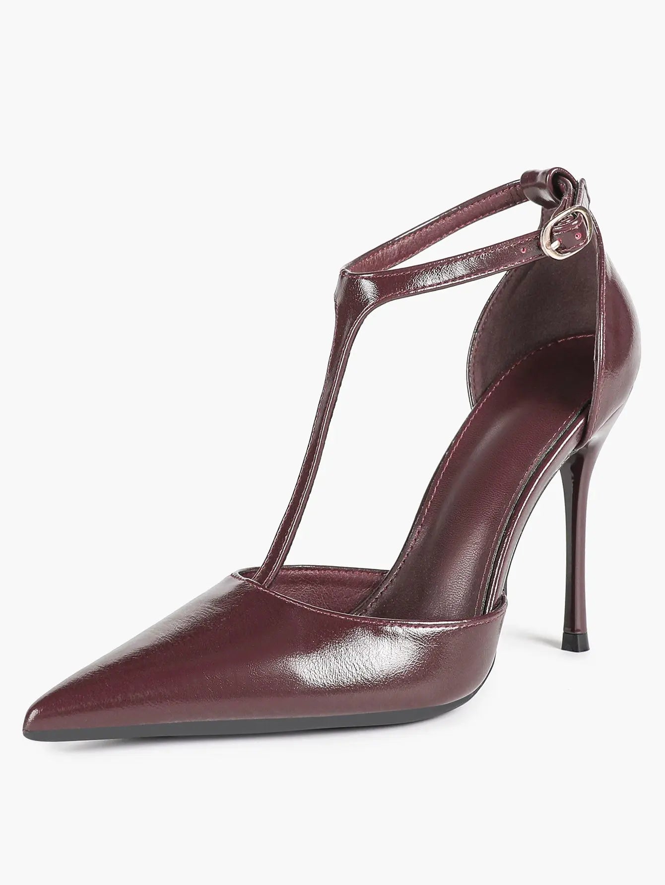 Women Pointed Toe Stiletto Heels Ankle Strap Heeled Sandals Wedding Party Sexy Dress Shoes YISHIFAN