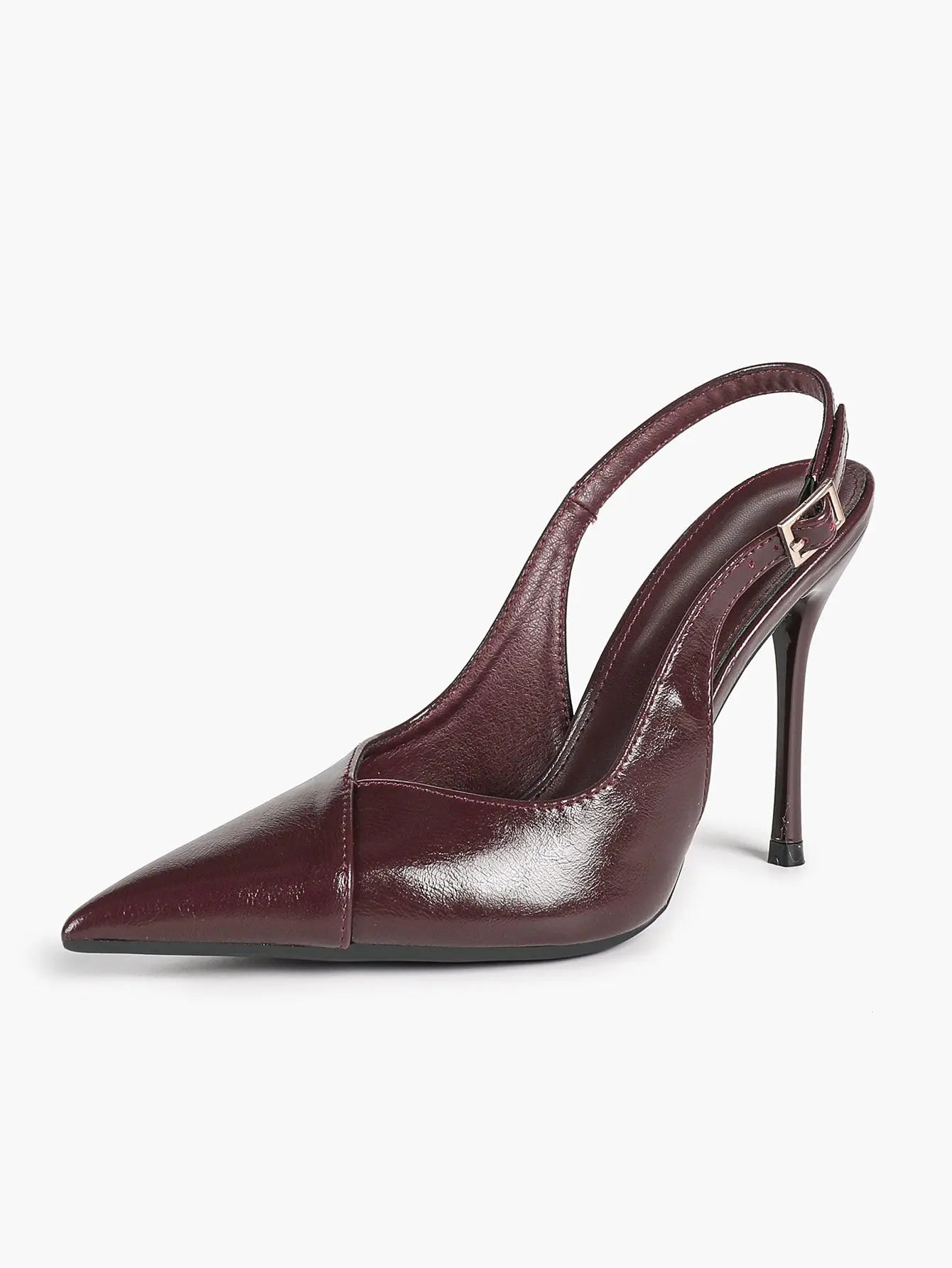 Vintage Luxe Reimagined: Deep Green Pointed Slingbacks with Croc Texture & All-Day Soft Insole YISHIFAN
