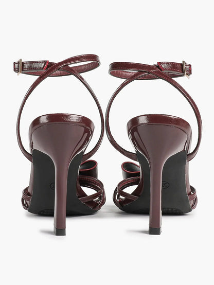 Bow Tie Heels Sandals Slingback Peep Toe Wedding Stiletto Heel Summer Cute Wedding Bridal Shoes YISHIFAN