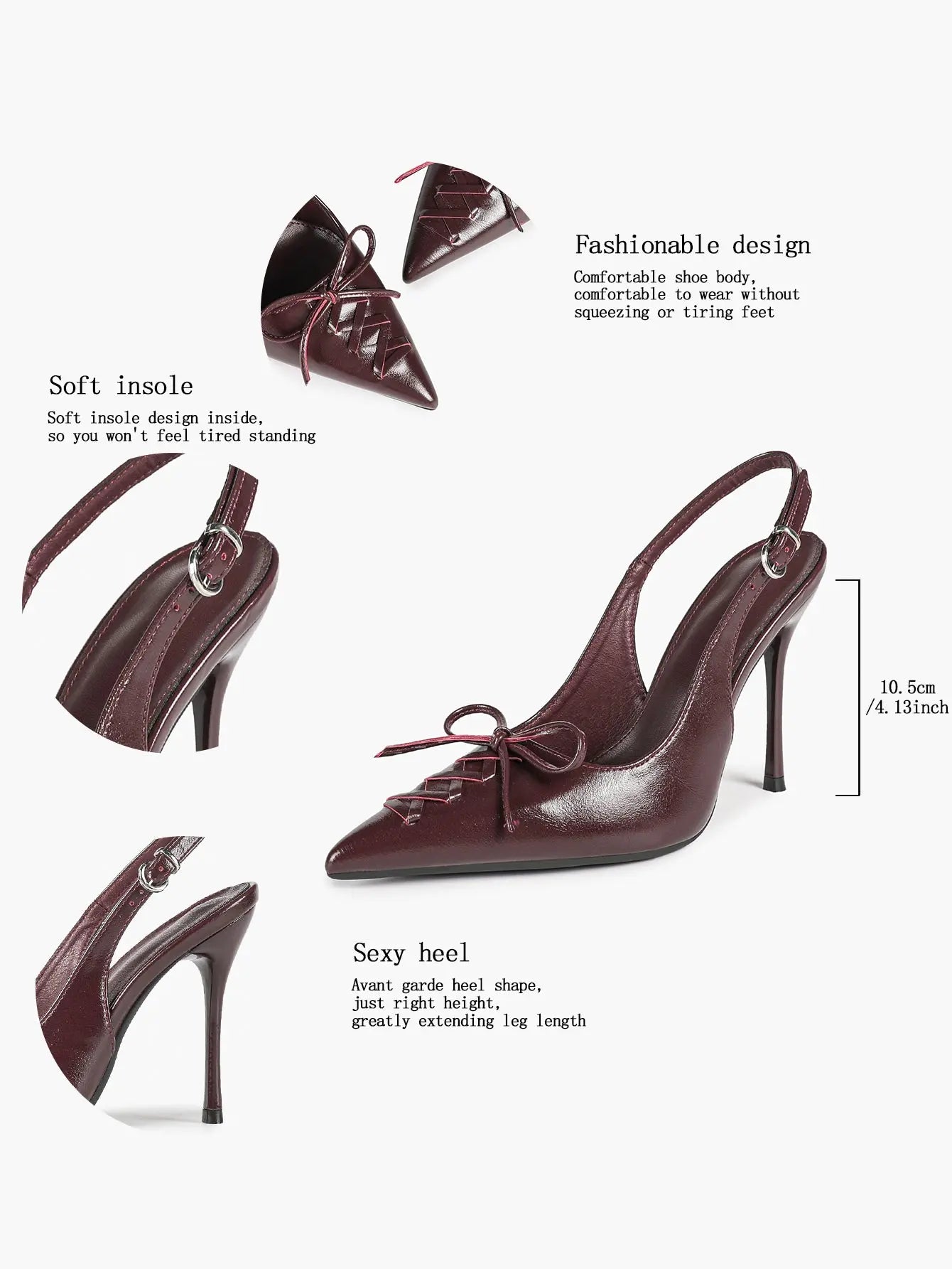 Women Pointed Toe Cross Strap Stiletto Heels Ankle Strap Buckle Dress Shoes Party Evening Sexy High Heels YISHIFAN