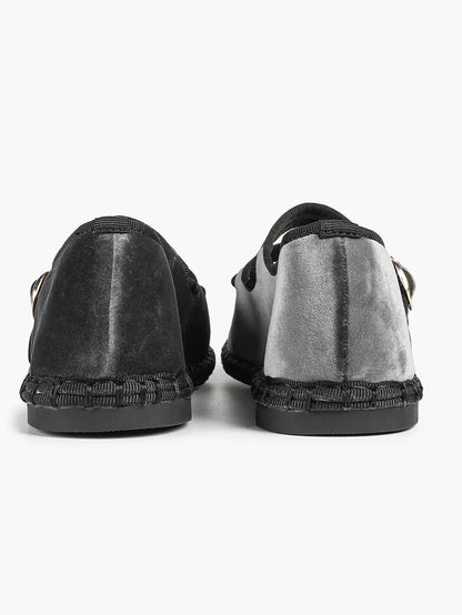 Women's Pink Suede Ballet Flats with Double Gold Buckle Cloud Comfort Insole for Casual Chic Everyday Shoes YISHIFAN