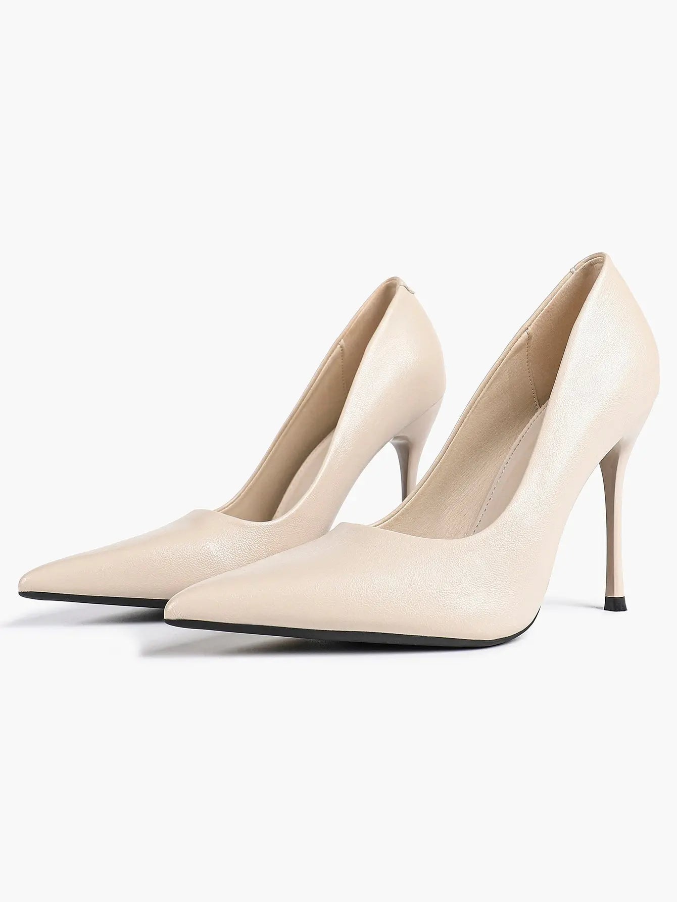 Women's Stiletto Heels Closed Sharp Pointed Toe Classic Wedding Party Dress Pump Shoes YISHIFAN