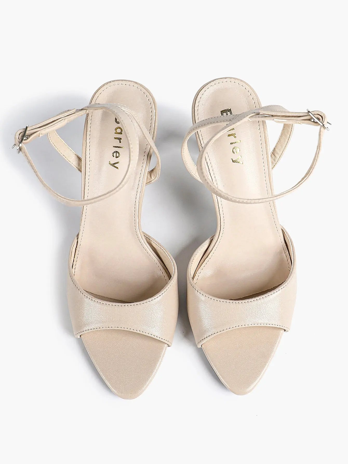 Women Leather High-Heel Sandals Peep-Toe Stiletto Heels Wedding Party Evening Dress Shoes YISHIFAN