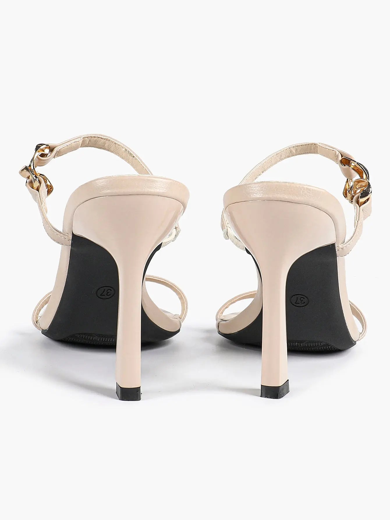 Women's Black High-Heel Sandals Opened Pointed Toe Ankle Strap Stiletto Heels Wedding Party Office Dress Shoes YISHIFAN