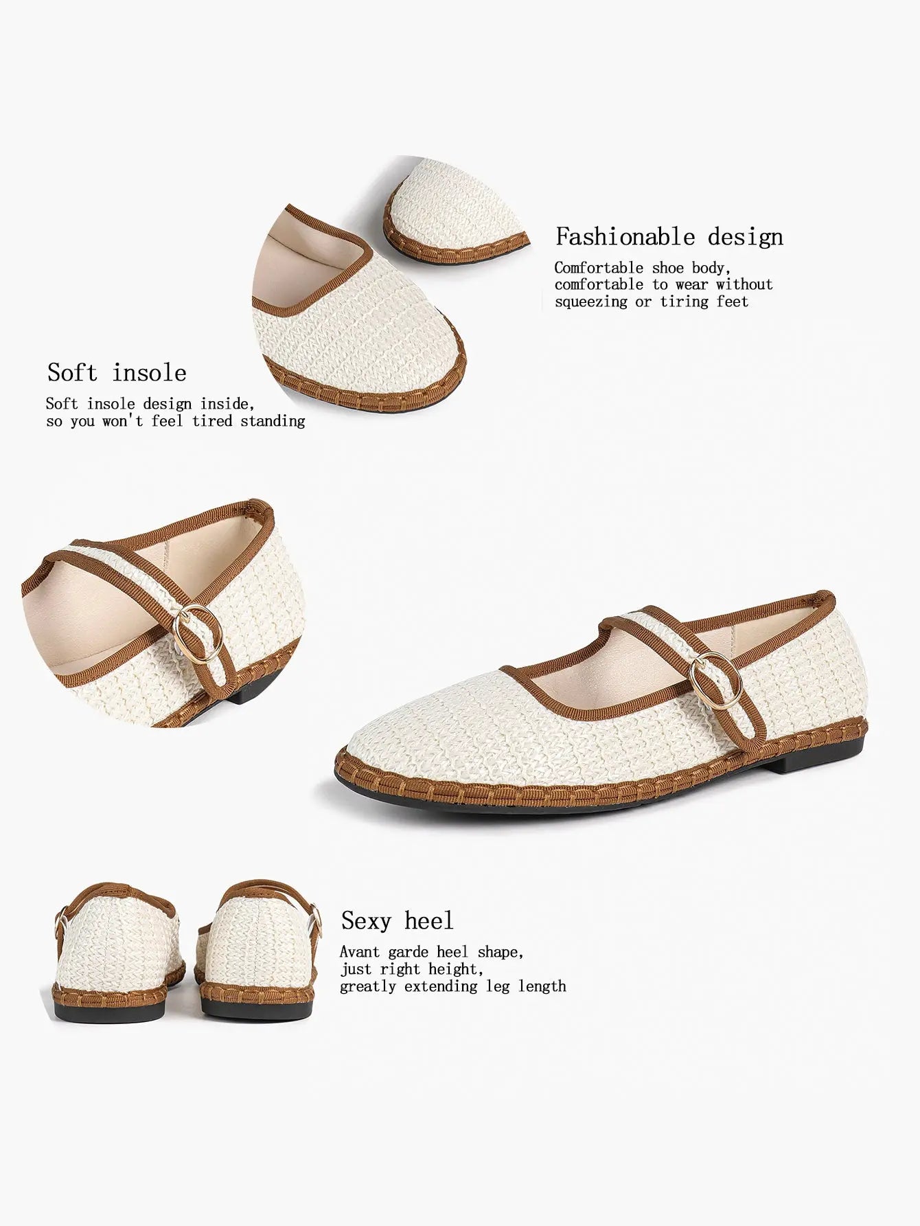 Black-White Grid Mary Jane Flats: Red Accents, Avant-Garde Heel & All-Day Retro Charm YISHIFAN