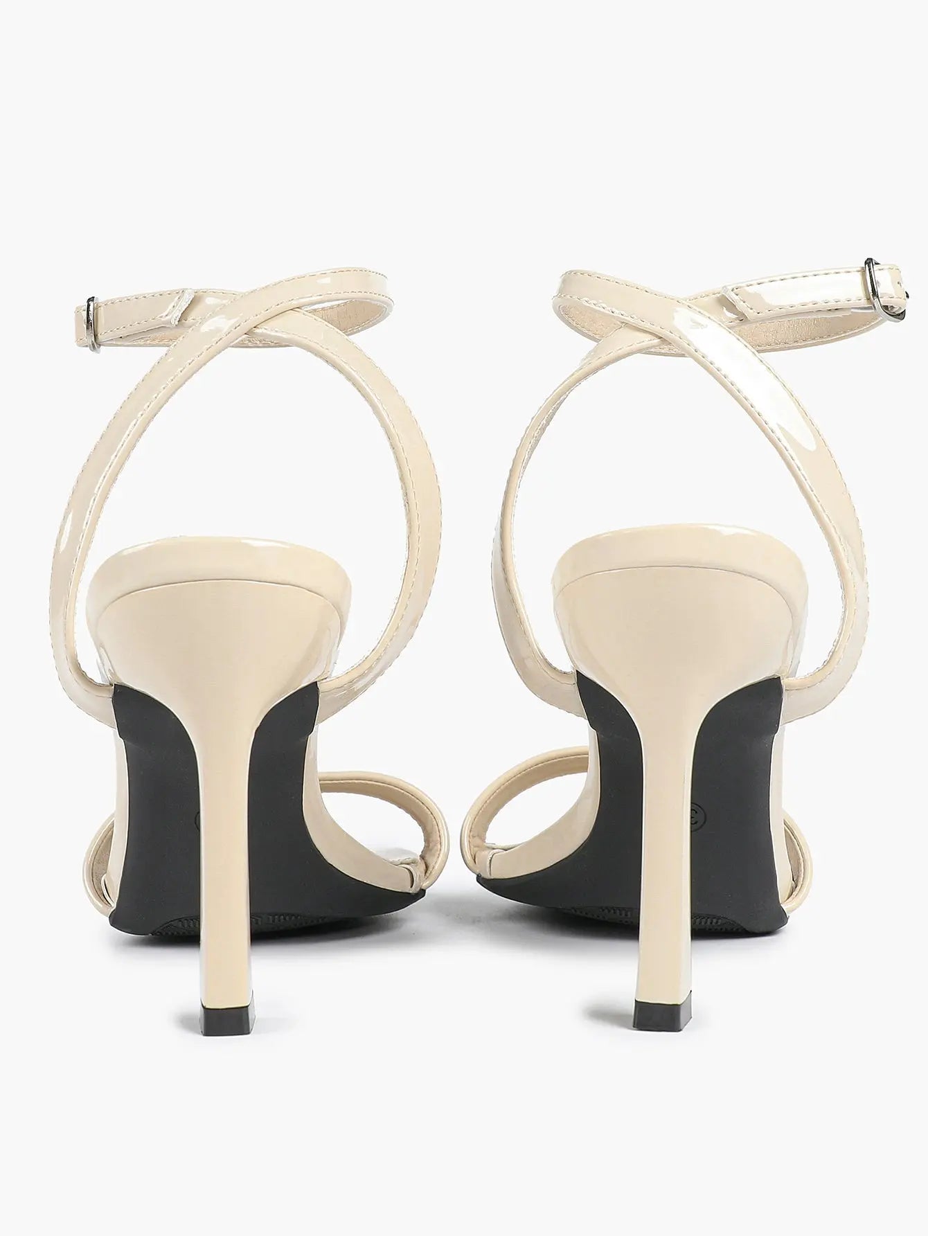 Women's Light Golden Kitten Open Toe Cross Strap High-Heel Sandals Wedding Party Dress Shoes YISHIFAN