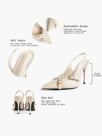 Women's Wine Red Patent Leather High-Heel Pointed Toe Ankle Strap Stiletto Heels Wedding Party Dress Shoes YISHIFAN