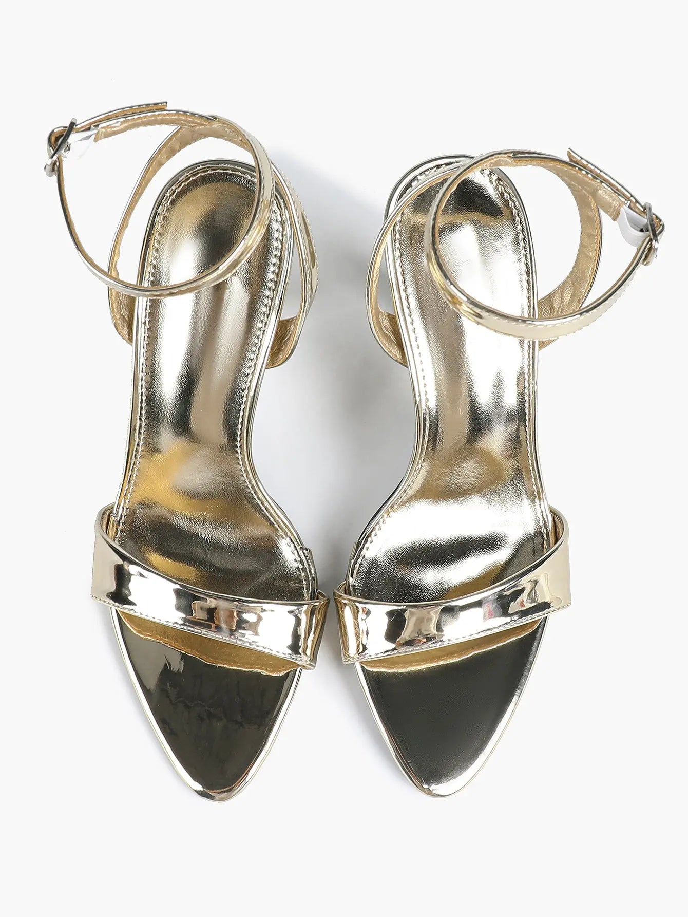 Women's Light Golden Kitten Open Toe Cross Strap High-Heel Sandals Wedding Party Dress Shoes YISHIFAN
