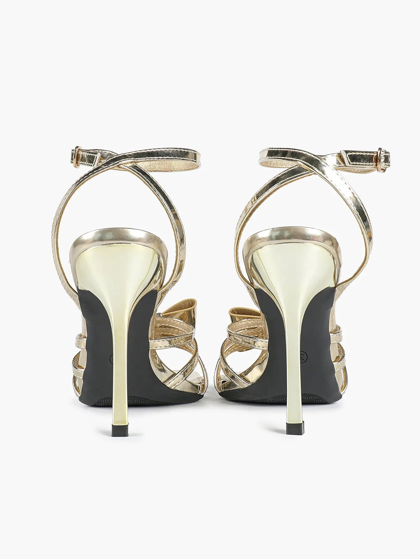 Women's Metallic Silver Open Toe Square Stiletto Sandals Galaxy Bowknot with Ankle Strap for Any Formal Scene YISHIFAN