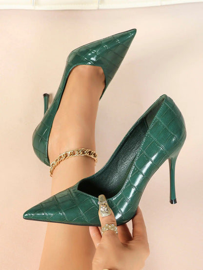"Moonlight" Satin Peep-Toe Heels Sculptural Stiletto with Ankle Strap YISHIFAN