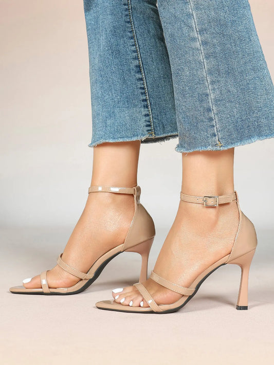 Women's High Stilettos Heels Open Toe Pointed Sandals Ankle Strap Pumps Dress Shoes Party Work Heeled Sandals YISHIFAN