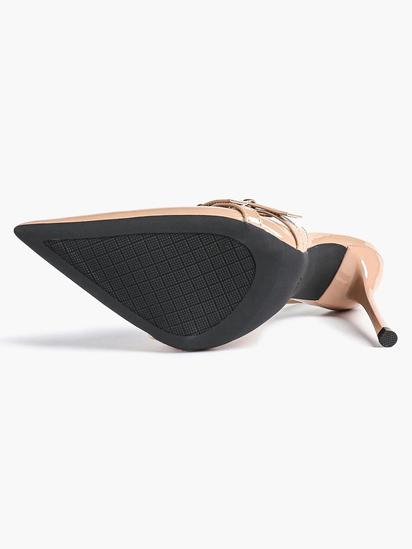 Women's High-Heel Sandals Closed Pointed Toe Slingback Heels Ankle Strap Stiletto Heels Elegant YISHIFAN