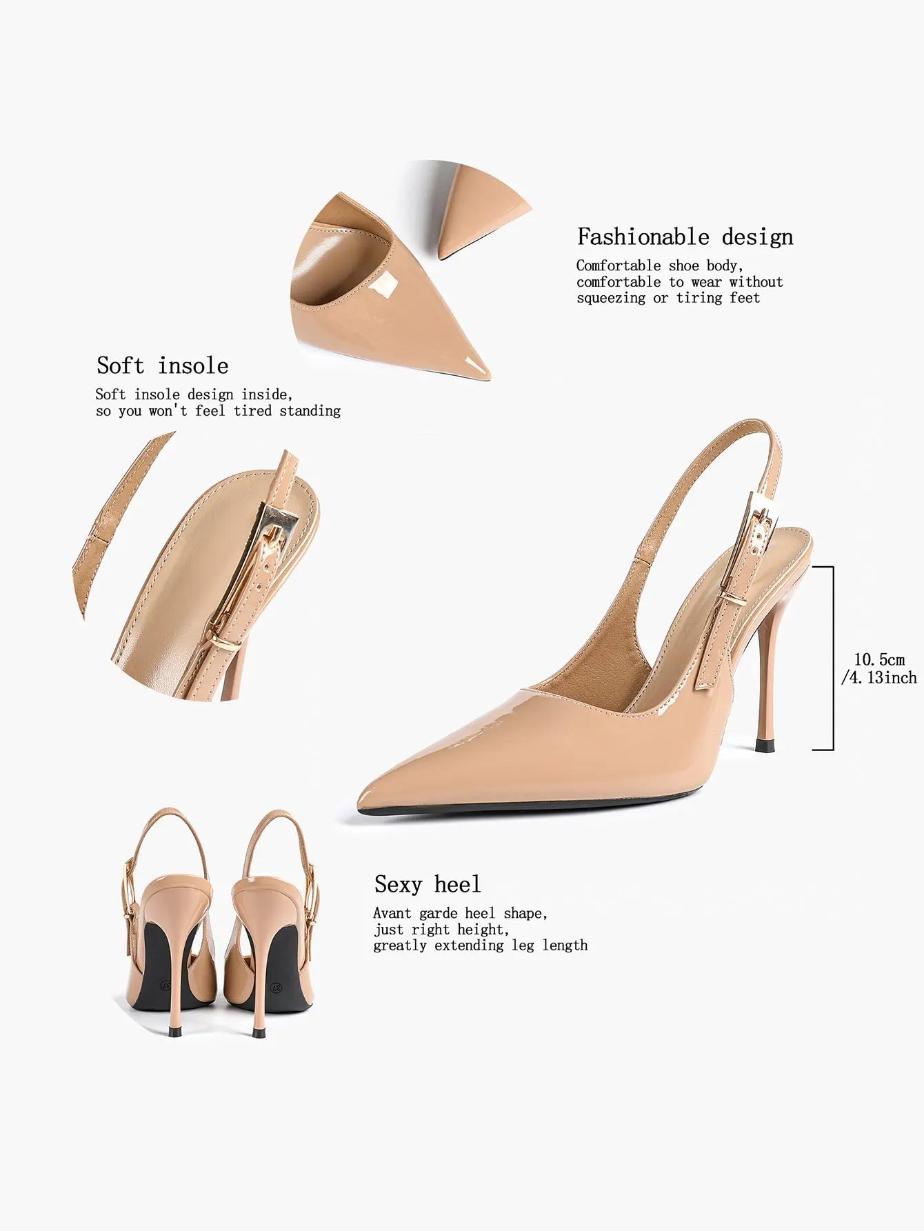 Women's Green Stone High-Heel Sandals Pointed Toe Slingback Stiletto Heels Wedding Party Evening Dress Shoes YISHIFAN