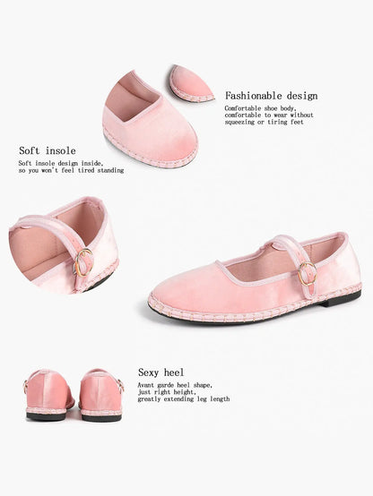 Black-White Grid Mary Jane Flats: Red Accents, Avant-Garde Heel & All-Day Retro Charm YISHIFAN