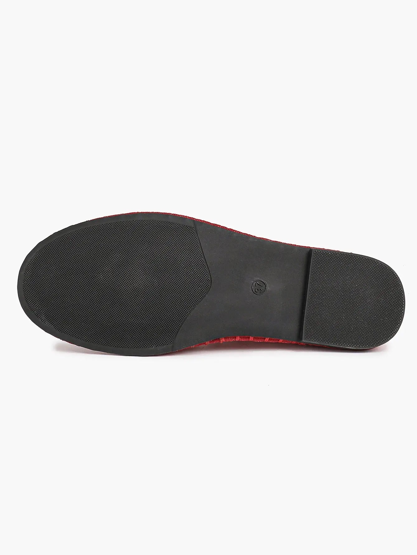 Black-White Grid Mary Jane Flats: Red Accents, Avant-Garde Heel & All-Day Retro Charm YISHIFAN