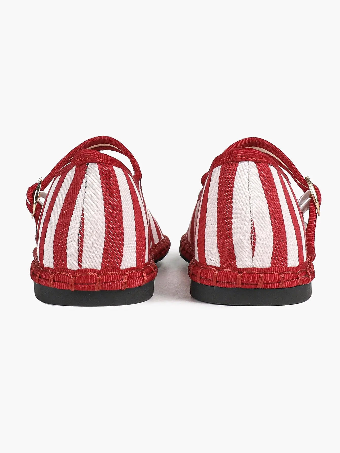 Black-White Grid Mary Jane Flats: Red Accents, Avant-Garde Heel & All-Day Retro Charm YISHIFAN