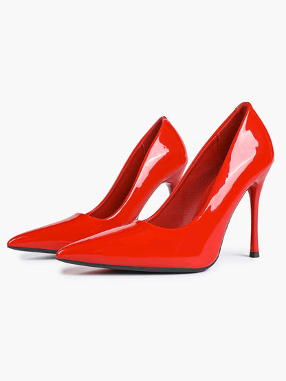 Women's Closed Pointed Toe Classic Stiletto Heels for Wedding Party Evening Dress Shoes YISHIFAN