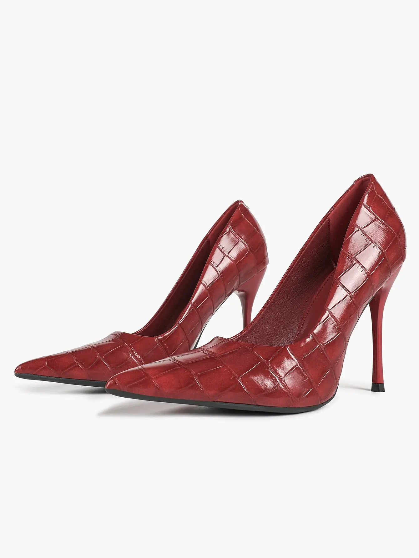 Women's Stiletto Heels Closed Sharp Pointed Toe Classic Wedding Party Dress Pump Shoes YISHIFAN