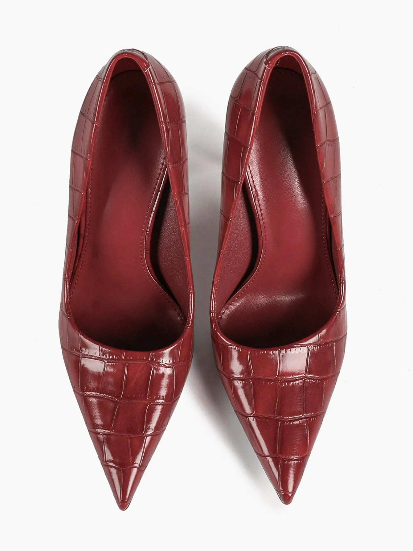 Women's Stiletto Heels Closed Sharp Pointed Toe Classic Wedding Party Dress Pump Shoes YISHIFAN