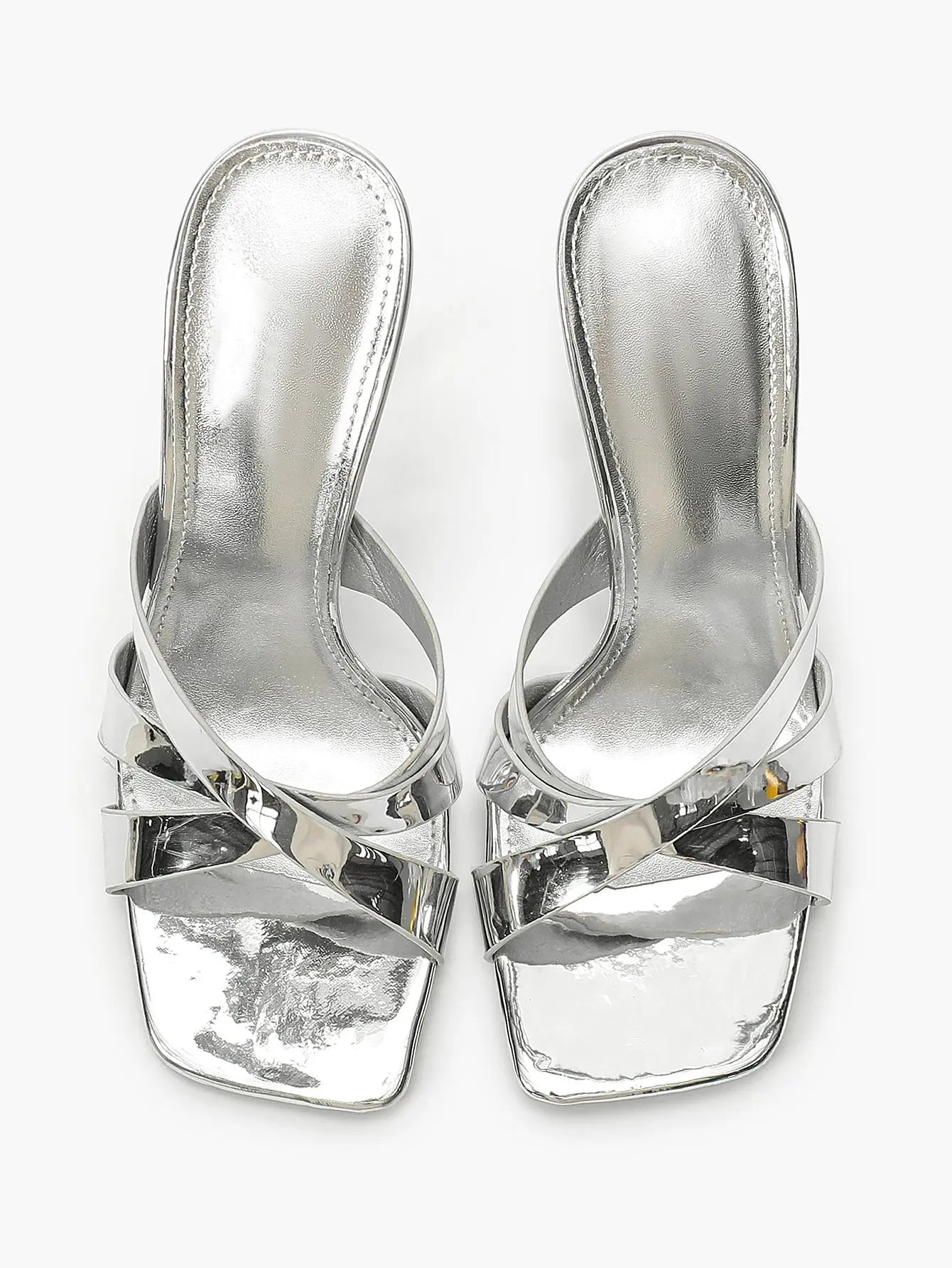 Women's Heeled Open Toe Sandals Square Toe Shoes Dress Wedding Office Shoes YISHIFAN