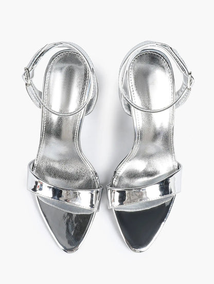 Women's Light Golden Kitten Open Toe Cross Strap High-Heel Sandals Wedding Party Dress Shoes YISHIFAN