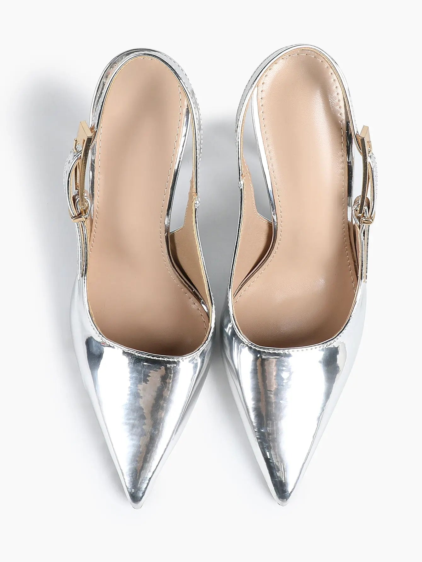 Women Pointed Toe Closed Toe Stiletto Sandals Slingback High Heel for Important Scene YISHIFAN