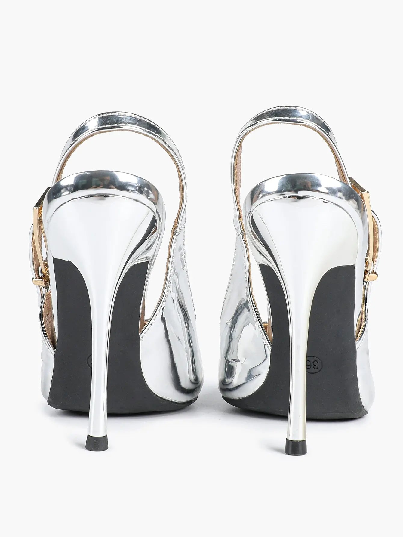 Women Pointed Toe Closed Toe Stiletto Sandals Slingback High Heel for Important Scene YISHIFAN