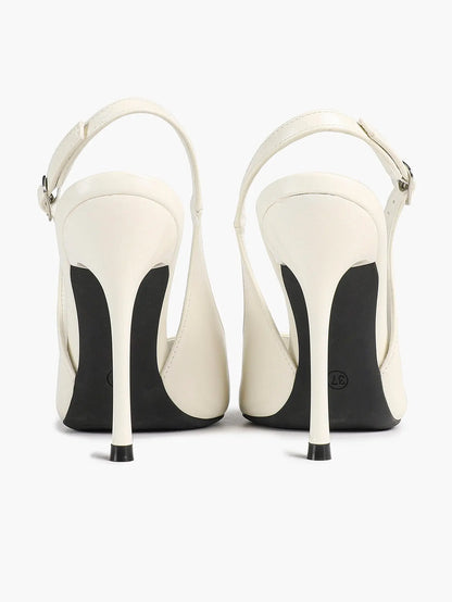 Women Closed Toe Slingback Heels Strappy Pointed Toe Stiletto Heels for Women Wedding Party Office Dress Shoes YISHIFAN