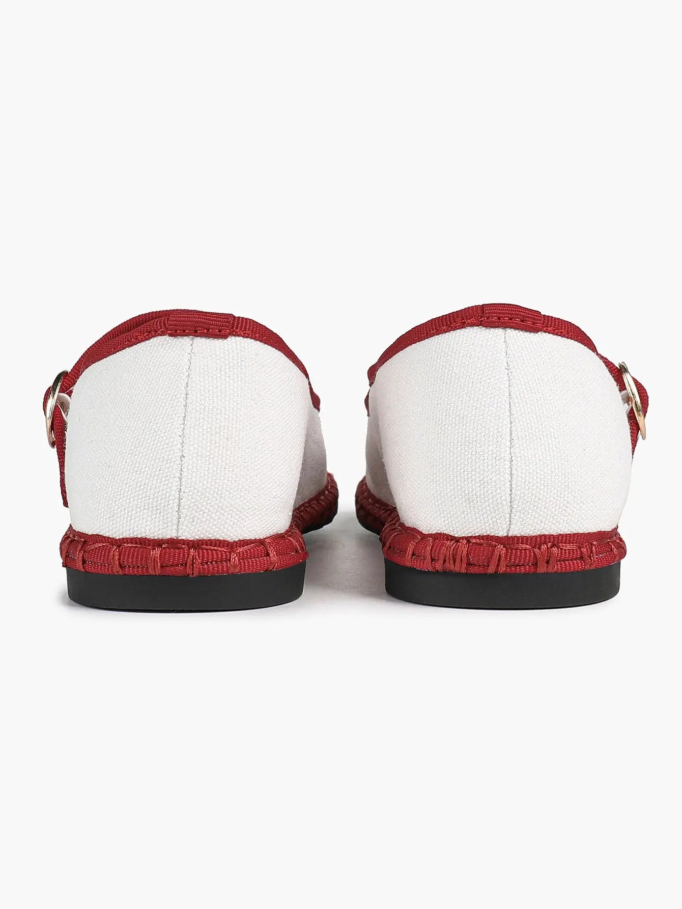 Black-White Grid Mary Jane Flats: Red Accents, Avant-Garde Heel & All-Day Retro Charm YISHIFAN