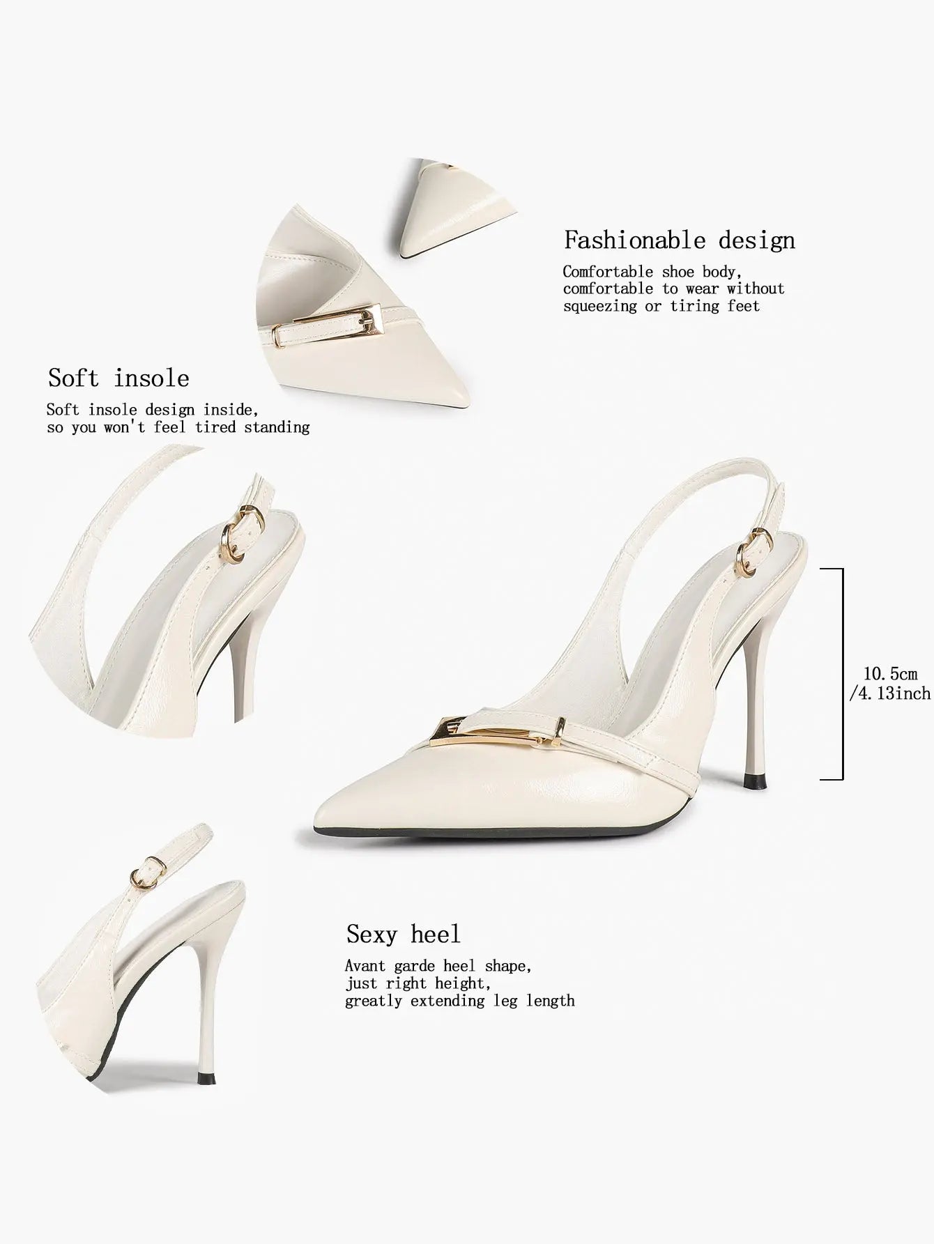 Chocolate-Brown Sculptural Stilettos: Gold-Chain Accents & Cloud-Like Soft Insole for Leg-Lengthening Glamour YISHIFAN