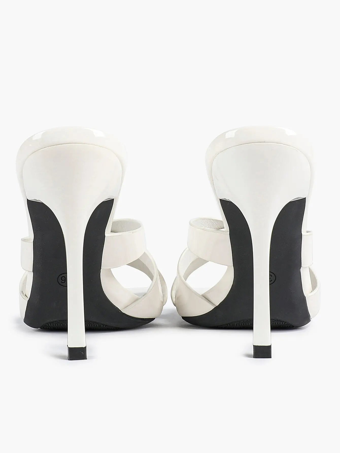 Women's Heeled Open Toe Sandals Square Toe Shoes Dress Wedding Office Shoes YISHIFAN