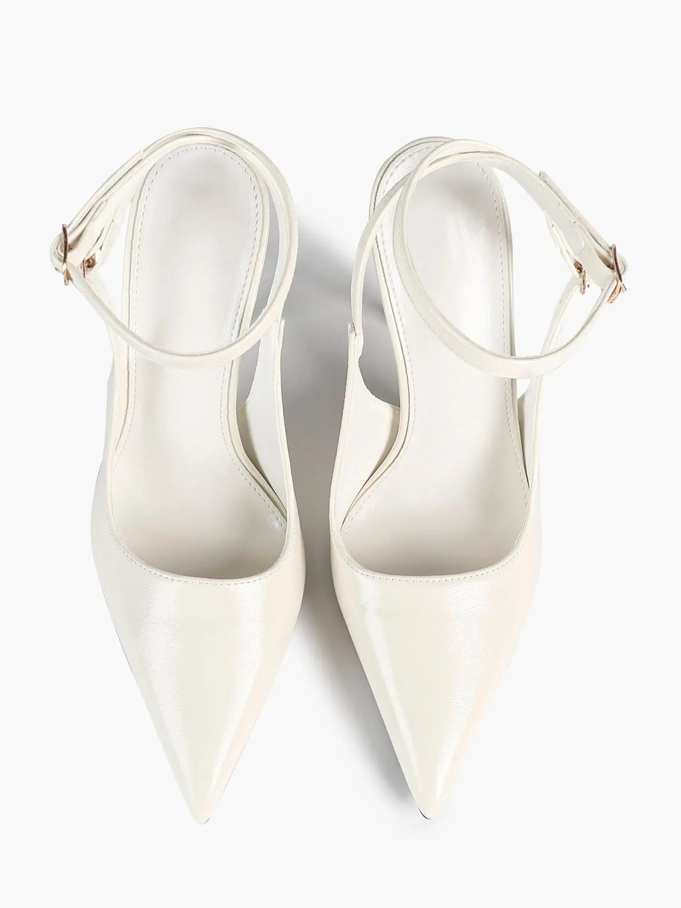 Women Pointed Toe Slingback Stiletto Heels Ankle Strap Dress Shoes Wedding Bridal Party Sexy High Heels YISHIFAN
