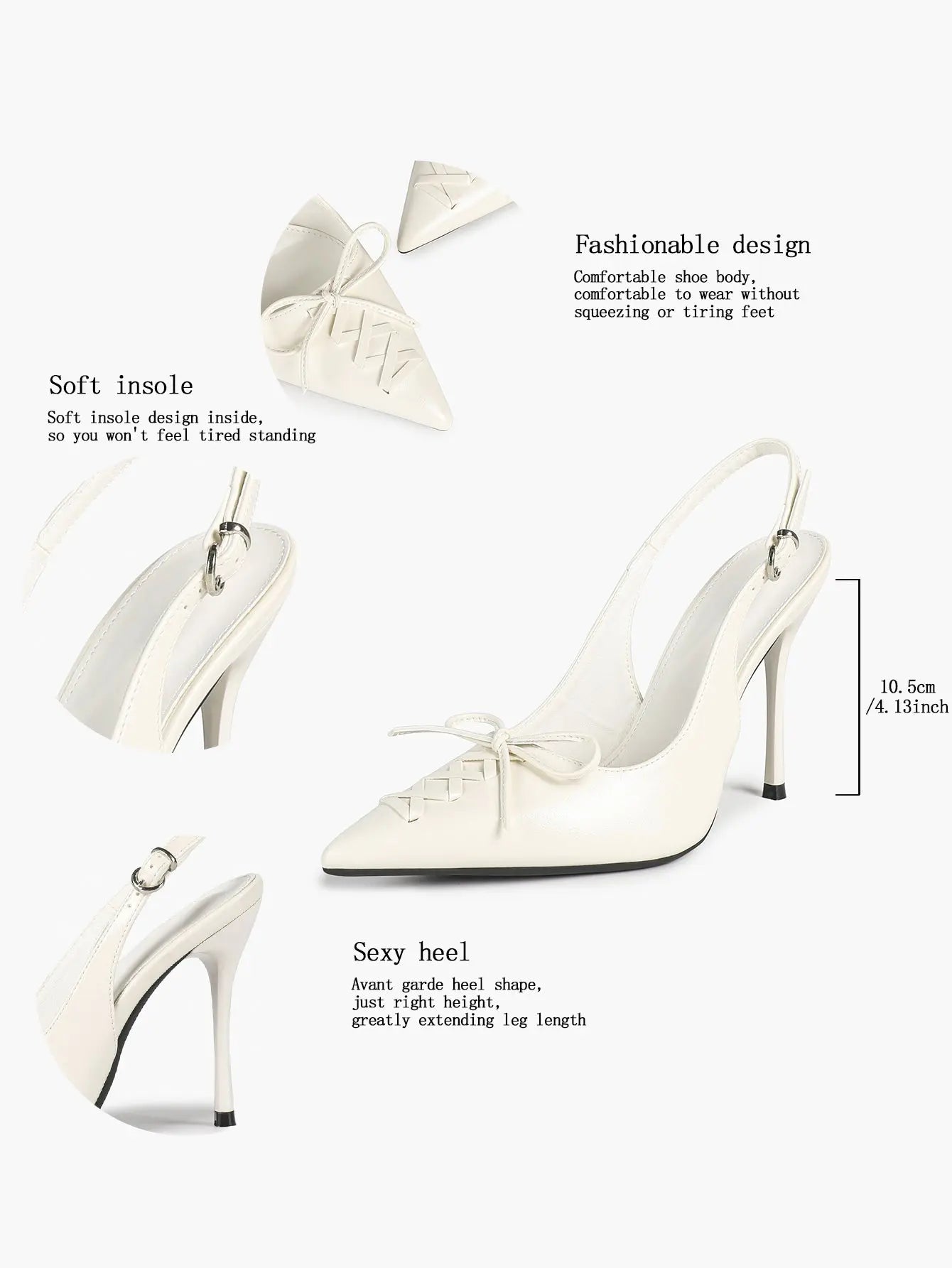 Women Pointed Toe Cross Strap Stiletto Heels Ankle Strap Buckle Dress Shoes Party Evening Sexy High Heels YISHIFAN