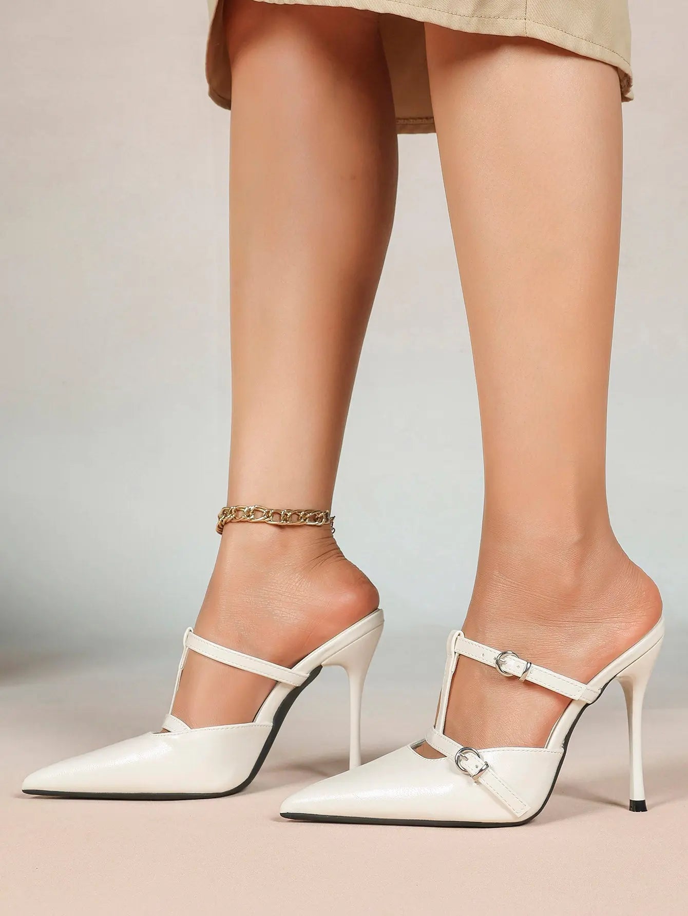 Women's Slingback High Heels Pointed Toe Stilettos Dress Party Pump Shoes YISHIFAN