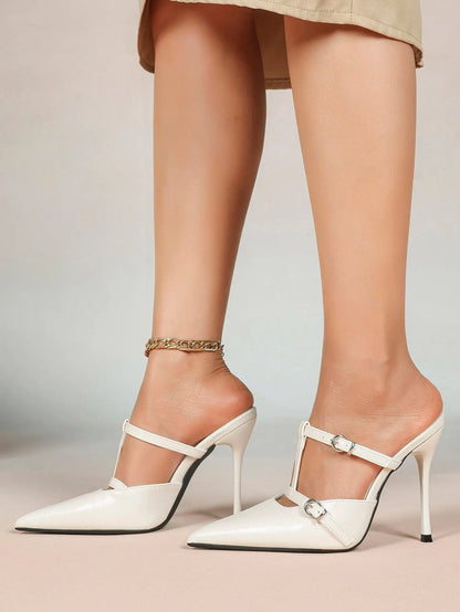Women's Slingback High Heels Pointed Toe Stilettos Dress Party Pump Shoes YISHIFAN