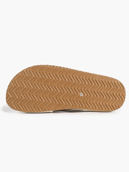 White Crossover Knot Slide Sandals – Women's Open Toe Flat Mule with Cushioned Footbed YISHIFAN