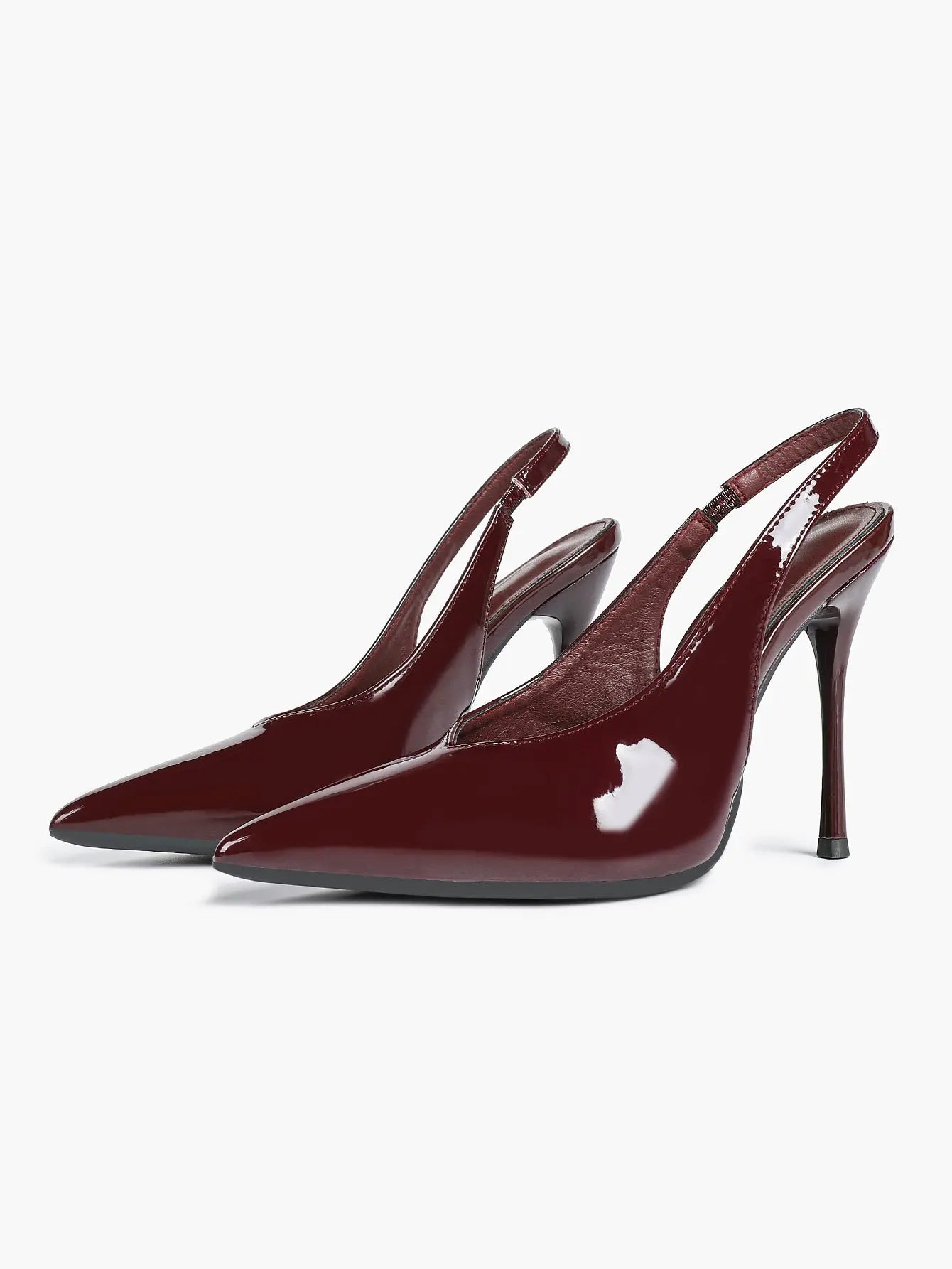 Women's Slingback Pumps Closed Pointed Toe Stiletto Heels Wedding Party Dress Shoes YISHIFAN