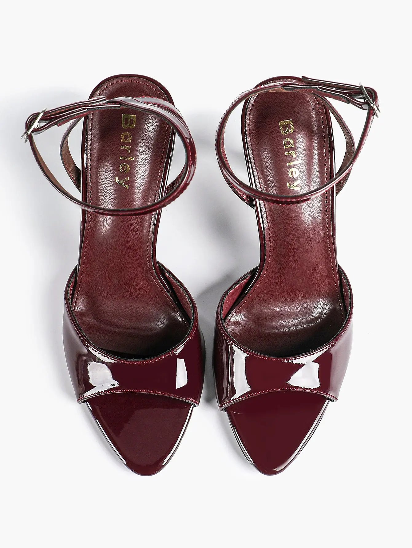 Women Leather High-Heel Sandals Peep-Toe Stiletto Heels Wedding Party Evening Dress Shoes YISHIFAN