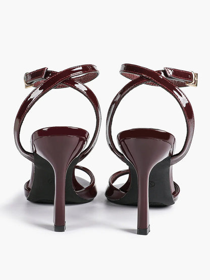 Women's High-Heel Sandals Peep-Toe Fish Mouth Stiletto Heels Wedding Party Dress Shoes YISHIFAN